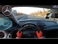 Mercedes-Benz E Class E220 CDI W211 STAGE1 200HP TOP SPEED DRIVE ON GERMAN AUTOBAHN [NO SPEED LIMIT]