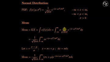 Normal Distribution | Derivation of Mean, Variance & Moment Generating Function (MGF) in English