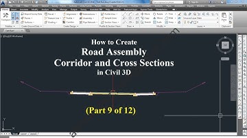 How to Create Road Assembly, Corridor and Cross Section in Civil 3D (Part 9 of 12)