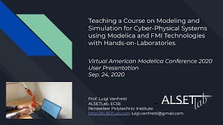 Teaching Modeling and Simulation for CPS using Modelica and the FMI with Hands-on-Laboratories