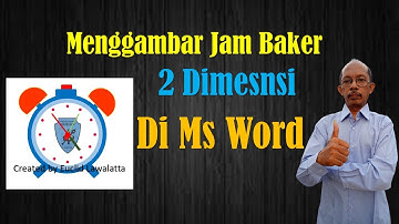 Wow Berhasil - Menggambar Jam Baker 2 Dimensi di Ms Word | Serba Ilmu Euclid Channel