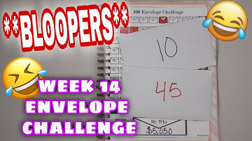 Envelope Challenge **BLOOPERS** | week 14 | TOO FUNNY🤣😂