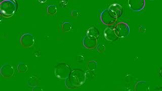 Soap Bubbles Flying Copyright Free Green Screen/Chroma Key