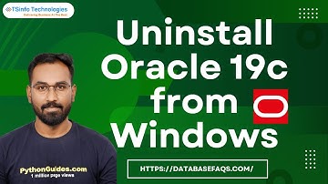 How to Uninstall Oracle 19c from Windows | Oracle 19c uninstallation from Windows 10