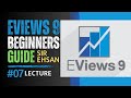 Descriptive Statistics in EViews 9 | Summary &amp; Interpretation | Lecture 7 | Learn with Sir Ehsan
