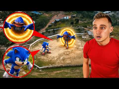 Mi Dron Captura a SHIN SONIC TAP y SONIC en la Vida Real