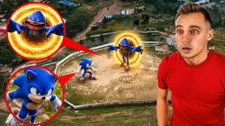 Mi Dron Captura a SHIN SONIC TAP y SONIC en la Vida Real