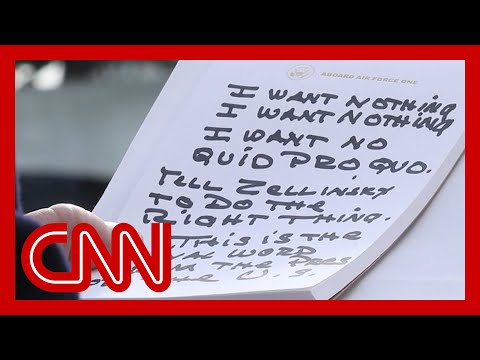 Photographers capture Trump's impeachment notes