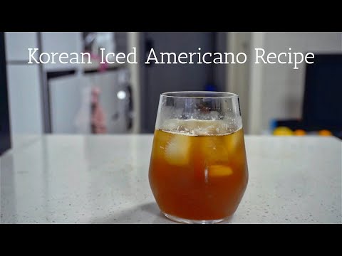 How to Make Korean Iced Americano | Korean Coffee Recipe