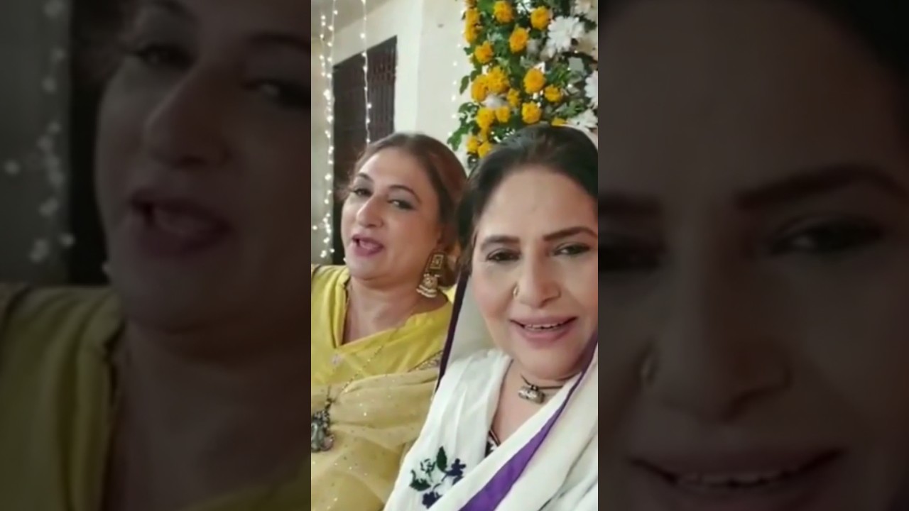 bts from Drama Grift farida shabir kay sath event mehndi 