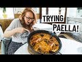 Spanish Food - Americans Try Paella FOR THE FIRST TIME! (Barcelona, Spain)