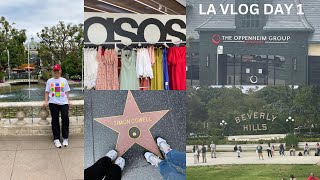 LOS ANGELES VLOG | Day 1 | Hollywood walk of fame, bus tour, The Grove