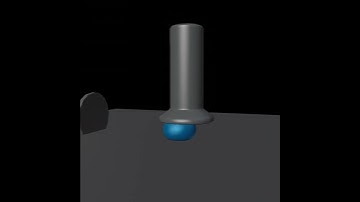 Ball Enter the Press - Blender softbody Simulation