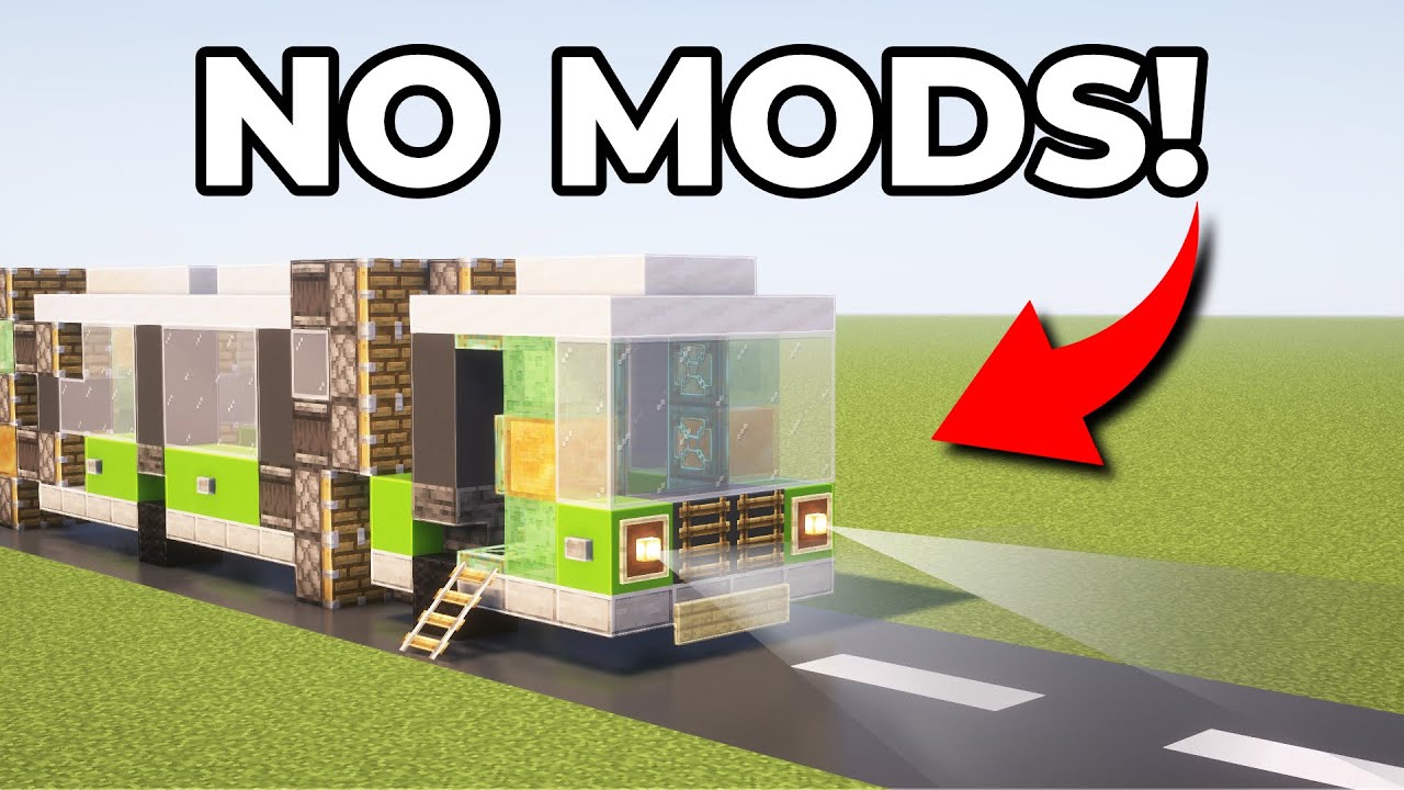 Minecraft Translink Bus Minecraft WORKING BUS Tutorial (100% vanilla) - YouTube
