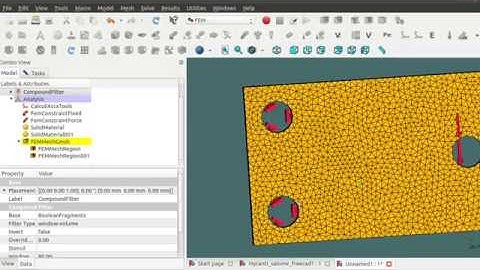 Pre-processing stage of Topology Optimisation using FreeCAD