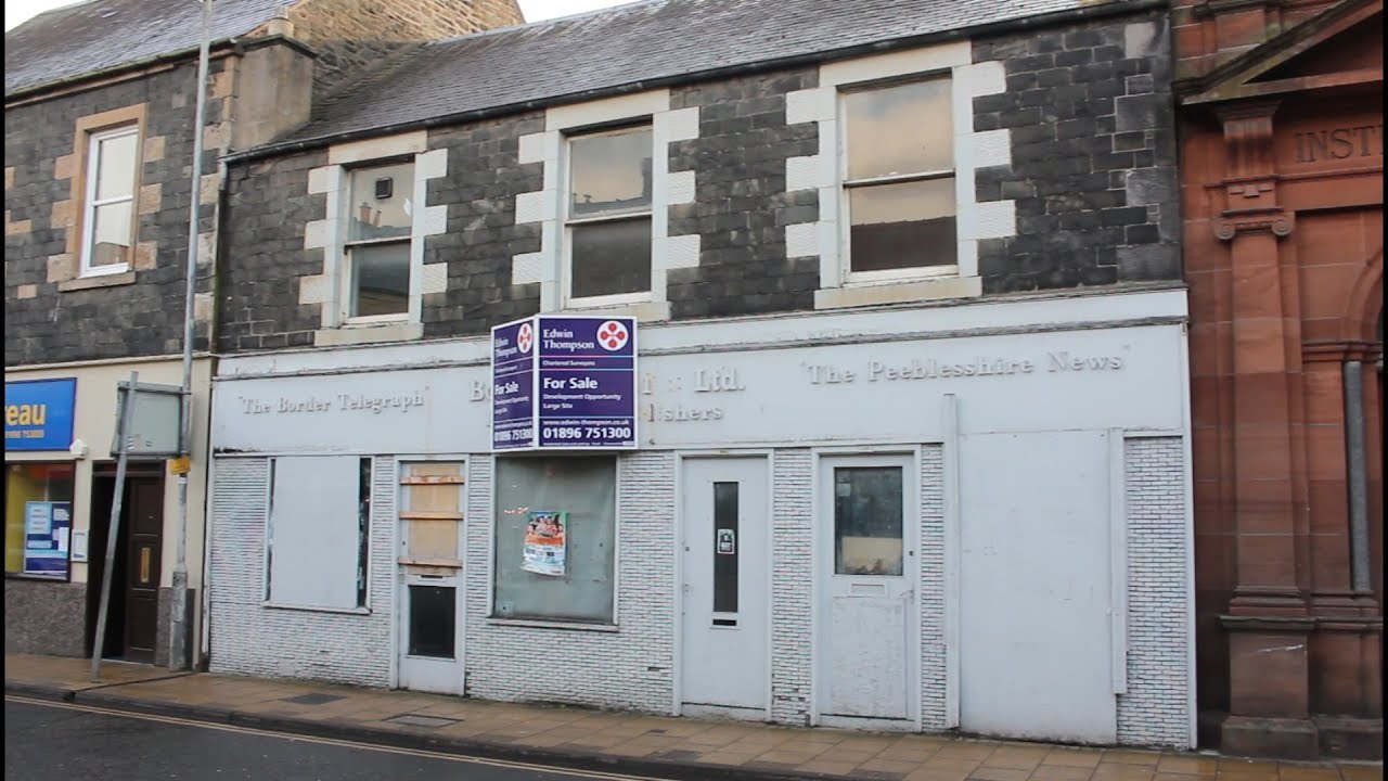 Abandoned Border Telegraph Printworks in Galashiels with a surprising discovery
