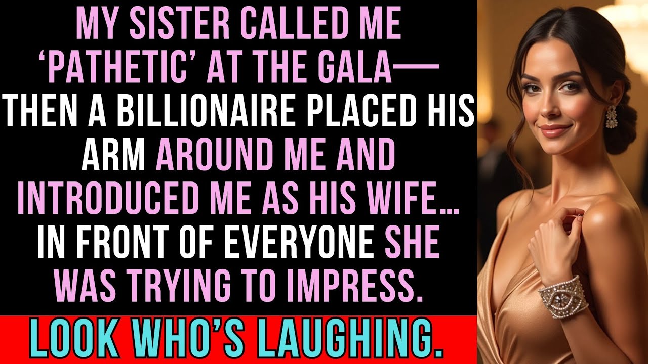 My Sister Called Me 'Pathetic' at the Gala—Then a Billionaire Introduced Me as His Wife