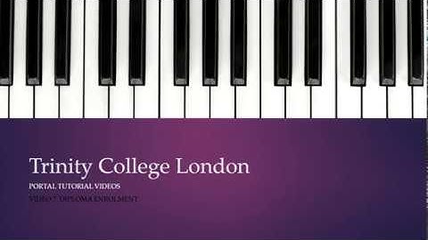 Trinity Centre Portal: Diploma Enrolment