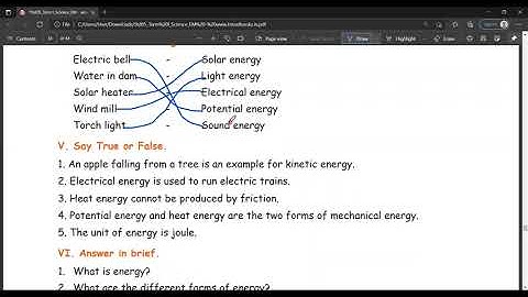 CLASS  - 5 SCIENCE VIDEO  - 19 UNIT - 3 TEXTBOOK EXERCISES