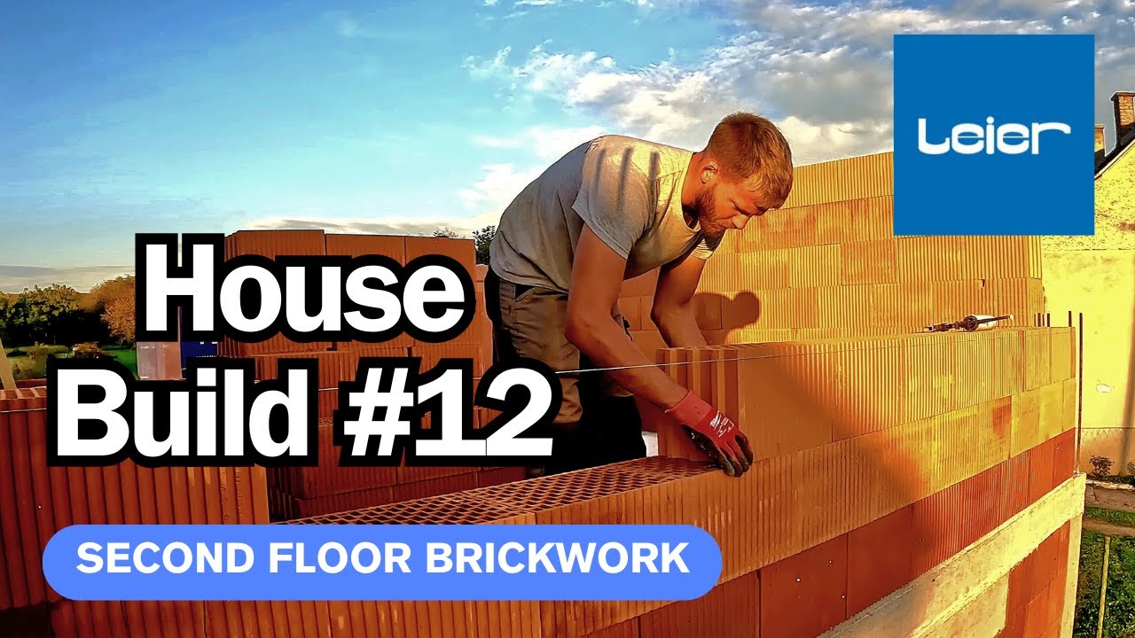 Building My Own House Pt. 12 - Bricklaying the Second Floor | Leier PLAN25 Dryfix