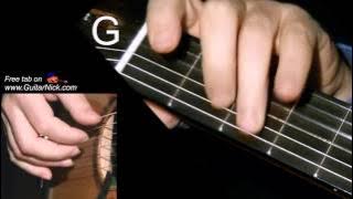 LOVE IS BLUE (chords) Guitar lesson   TAB by GuitarNick