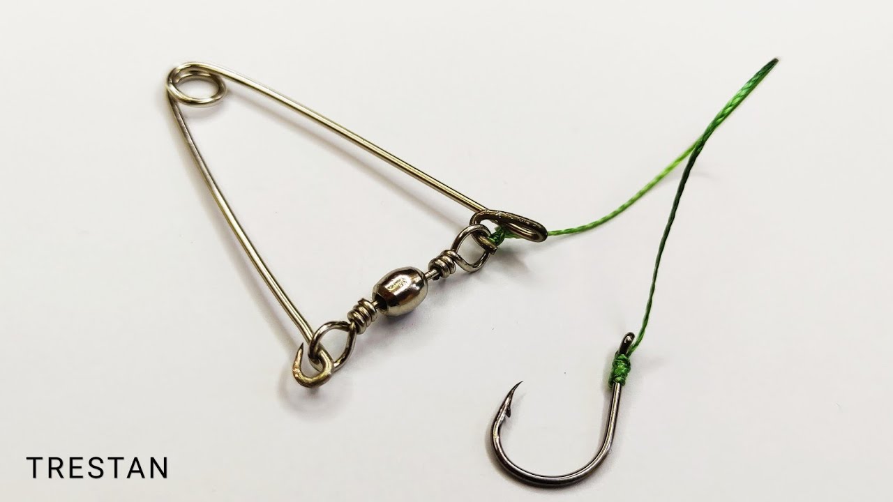 How to make an automatic fishing trap from safety pins 