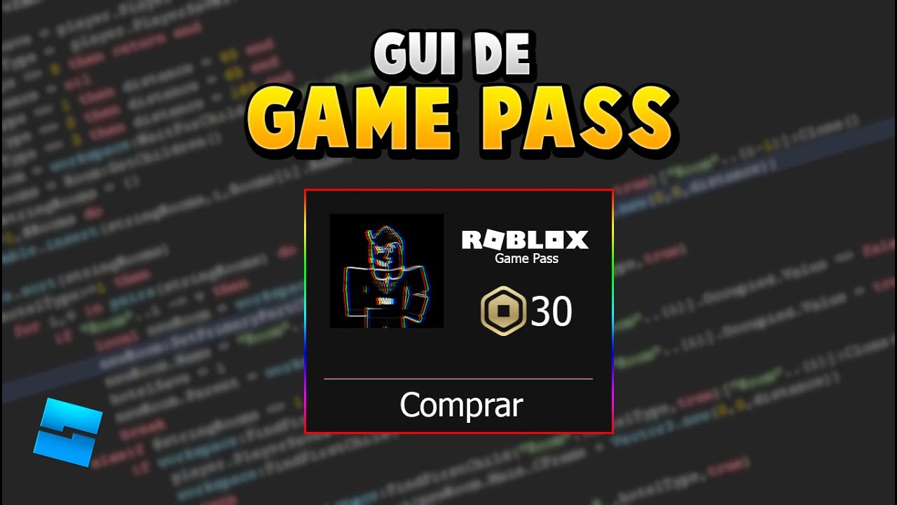 Como criar uma GUI de game pass! || ROBLOX STUDIO || - YouTube