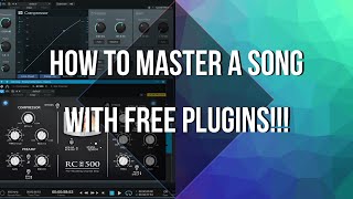 MASTERING in STUDIO ONE 5  From Start to Finish  With FREE Plugins!!!