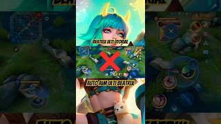 ✅BEATRIX ULTI AUTOAIM TUTORIAL #mlbb #mobilelegend #tutorial #shorts