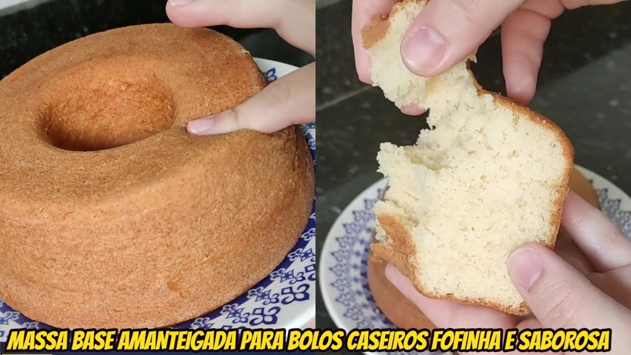 MASSA BASE AMANTEIGADA | A MELHOR MASSA PARA BOLOS CASEIROS | SABRINA SANTOS