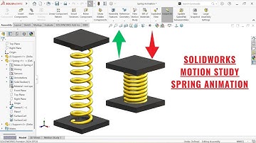 SolidWorks Spring Animation | Motion Study Tutorial