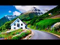 Driving in liechtenstein  vaduz  one of the most beautiful village in liechtenstein  4k