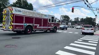 Full Parsippany NJ Lake Hiawatha District 4 Engine 41 and Rescue 44 Responding 8-7-26 News