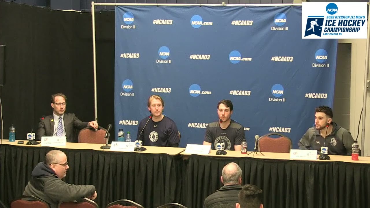 NCAA Division III Men's Ice Hockey Semifinals – Geneseo vs. UNE – Geneseo Post-Game Press Conference