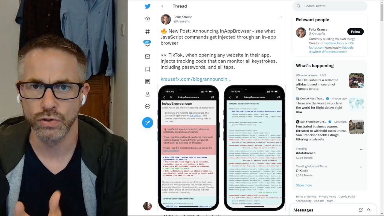 Mobile Apps Adding Tracking Scripts to the Webpages You View - YouTube