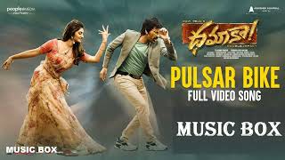 PULSAR BIKE VIDEO SONG | DHAMAKA (TELUGU-2023) MUSIC BOX - RAVI TEJA | SREELEELA | BHEEMS CECIROLEO