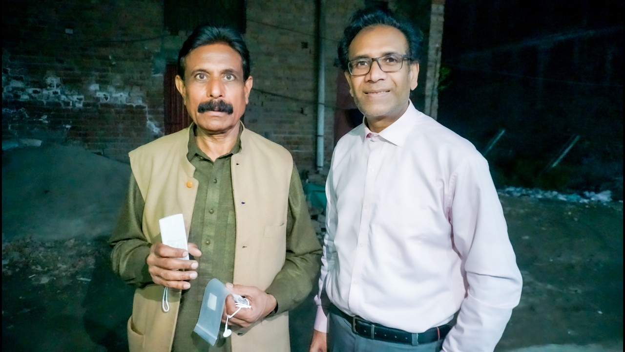 Akram Bhatti from Lahore receives a special Bible messenger device ...