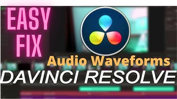 DaVinci Resolve 17  How to Show Audio Waveforms
