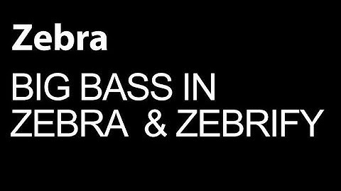 U-he Zebra - Making Big Bass Sounds - How To Tutorial