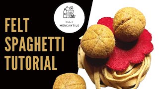 HOW TO MAKE PLAY FOOD SPAGHETTI FROM FELT - No-Sew Pasta - 3 Ways
