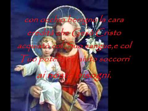 Preghiera A San Giuseppe A Te O Beato Giuseppe Youtube