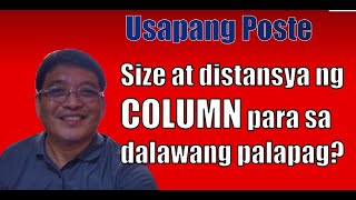 ESTIMATE , SIZE AND DISTANCES OF COLUMN FOR 2 STOREY RESIDENCE