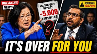 Kash Patel STUNNED as Hirono Exposes the FBI's Missing 5,000 Employees | Senate Hearing Goes Viral 