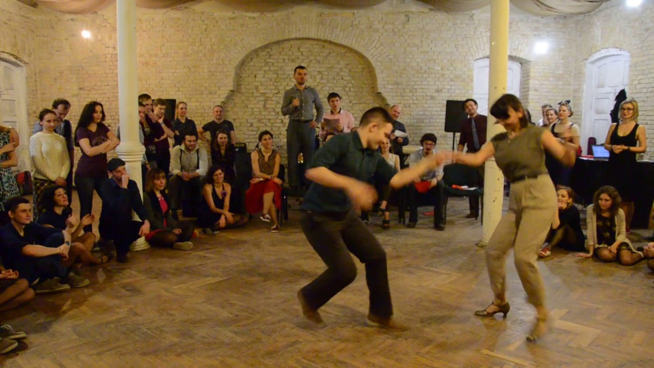 Lindy Hop Invitational Jack And Jill - Vitalia Brukhanska And Max Vanin 1st Song (KSDC 2016)