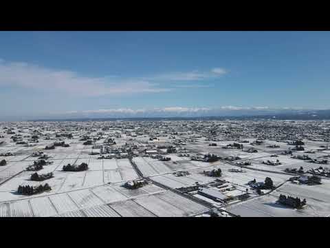 立山連峰 砺波平野 富山 ドローン 空撮 dji air2
