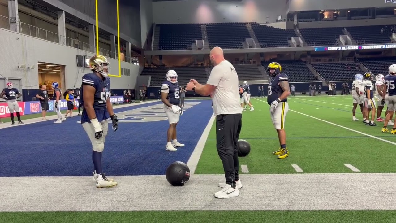 East-West Shrine Bowl: Dan Skipper Coaches Up OL