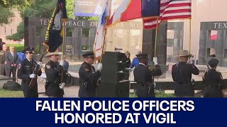 Fallen police officers honored in annual memorial wall vigil | FOX 7 Austin
