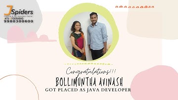 CONGRATULATIONS B. AVINASH  PLACEDE AS JAVA DEVELOPER