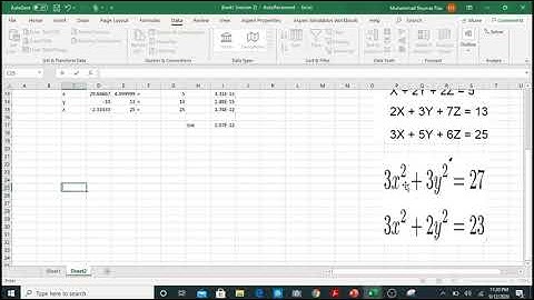 solver excel | how to solve non linear equations using solver in excel
