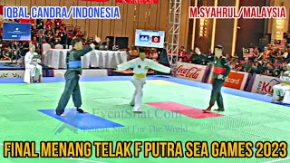 Final Menang Telak Iqbal Candra/Indonesia vs M.Syahrul/Malaysia - Sea Games Pencak Silat 2023 screenshot 4